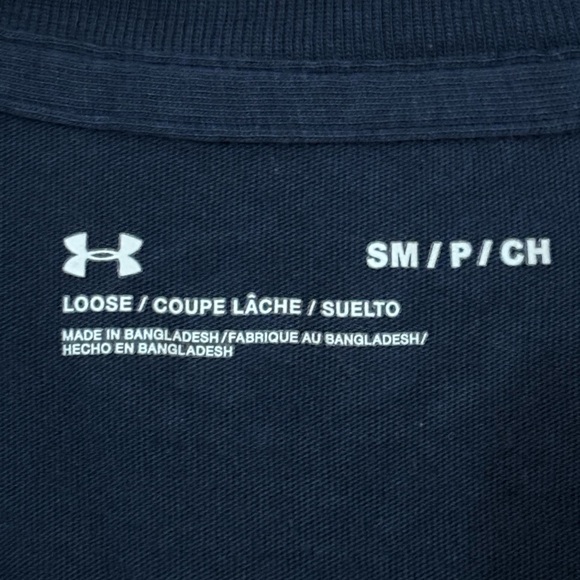 Men's Under Armour Heatgear Short Sleeve Tee in Navy | Small - Picture 3 of 4